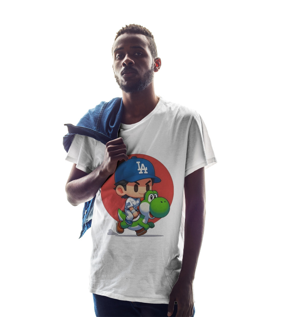 Los Angeles Dodgers Shohei Ohtani 18 Riding Yoshi T-Shirt