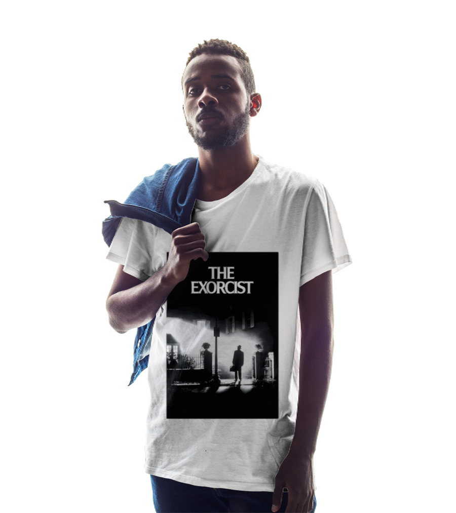 The Exorcist Iconic Horror Movie Walking Man Shadow Scene T-Shirt