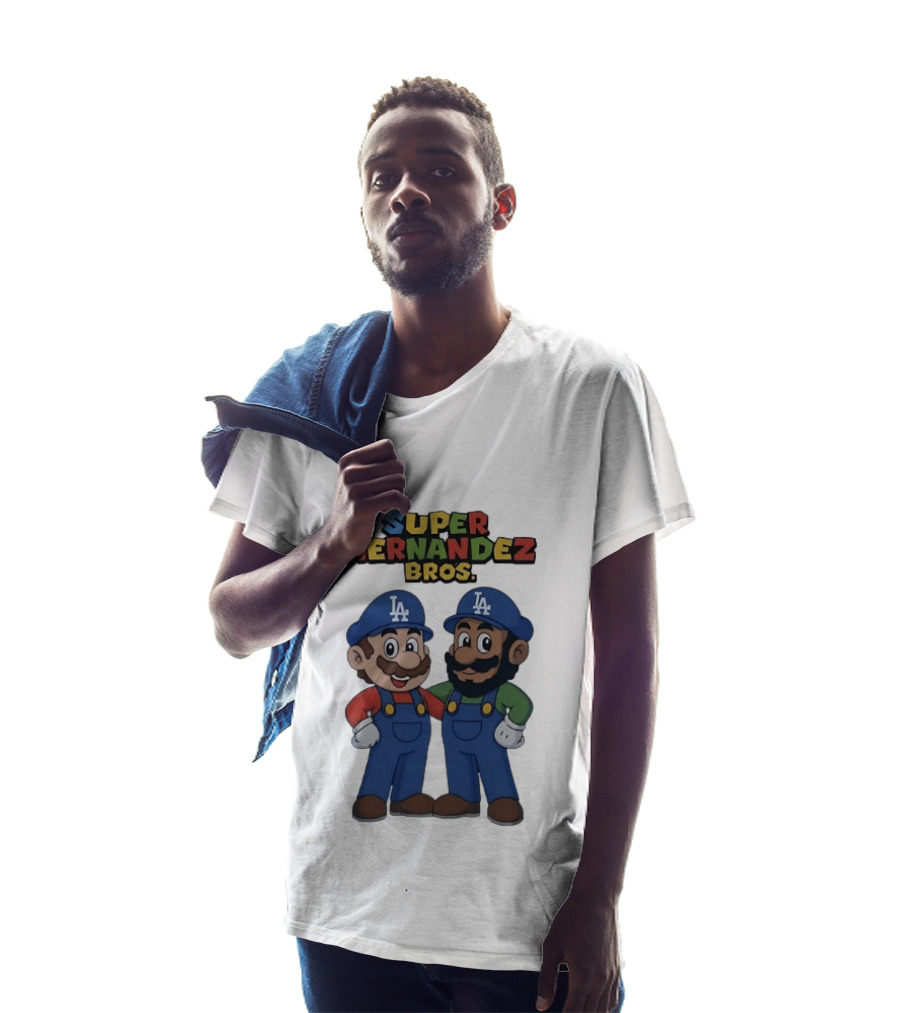 The Super Hernandez Bros Los Angeles Dodgers LA Cap Characters T-Shirt