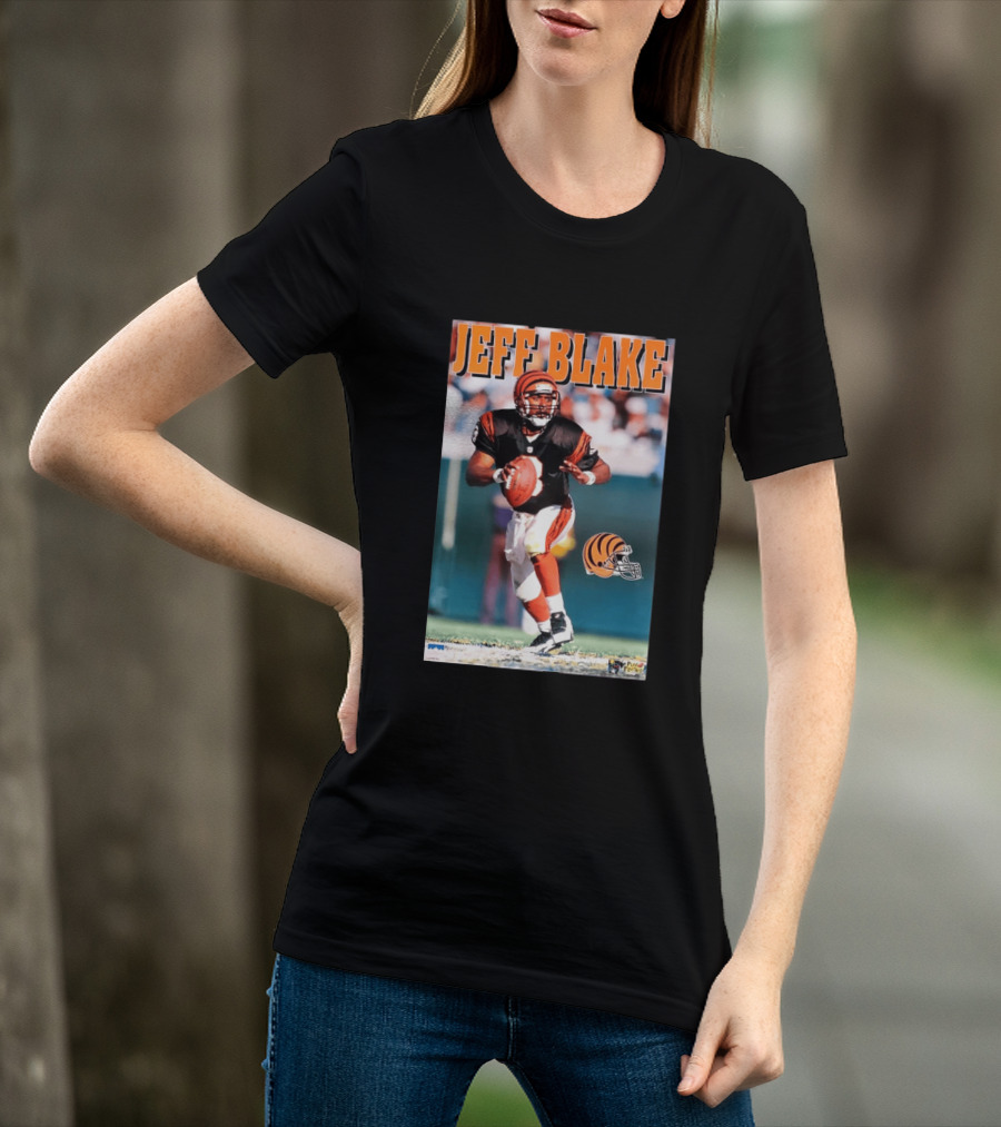Cincinnati Bengals Jeff Blake Quarterback Action NFL Football T-Shirt