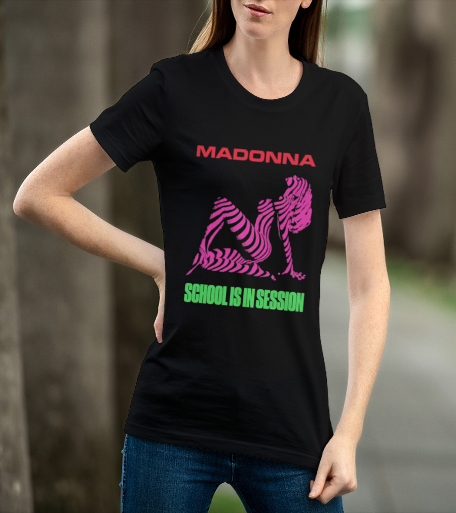 Madonna School Is In Session Pink T-Shirt