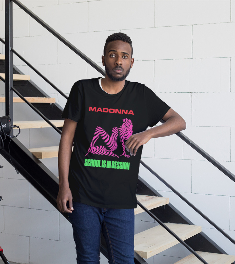 Madonna School Is In Session Pink T-Shirt