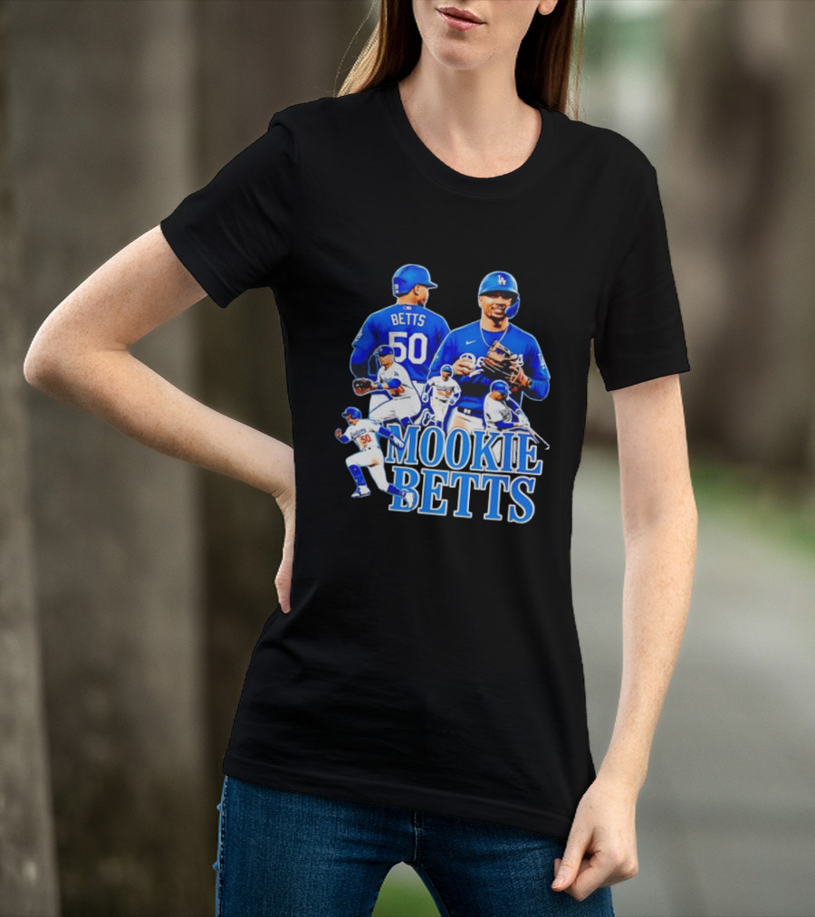 Mookie Betts 50 Los Angeles Dodgers MLB Players T-Shirt