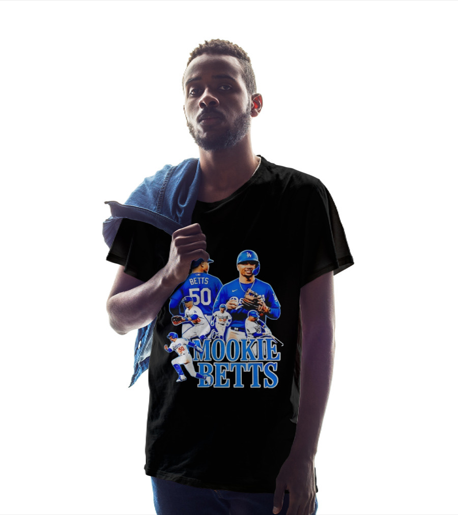 Mookie Betts 50 Los Angeles Dodgers MLB Players T-Shirt