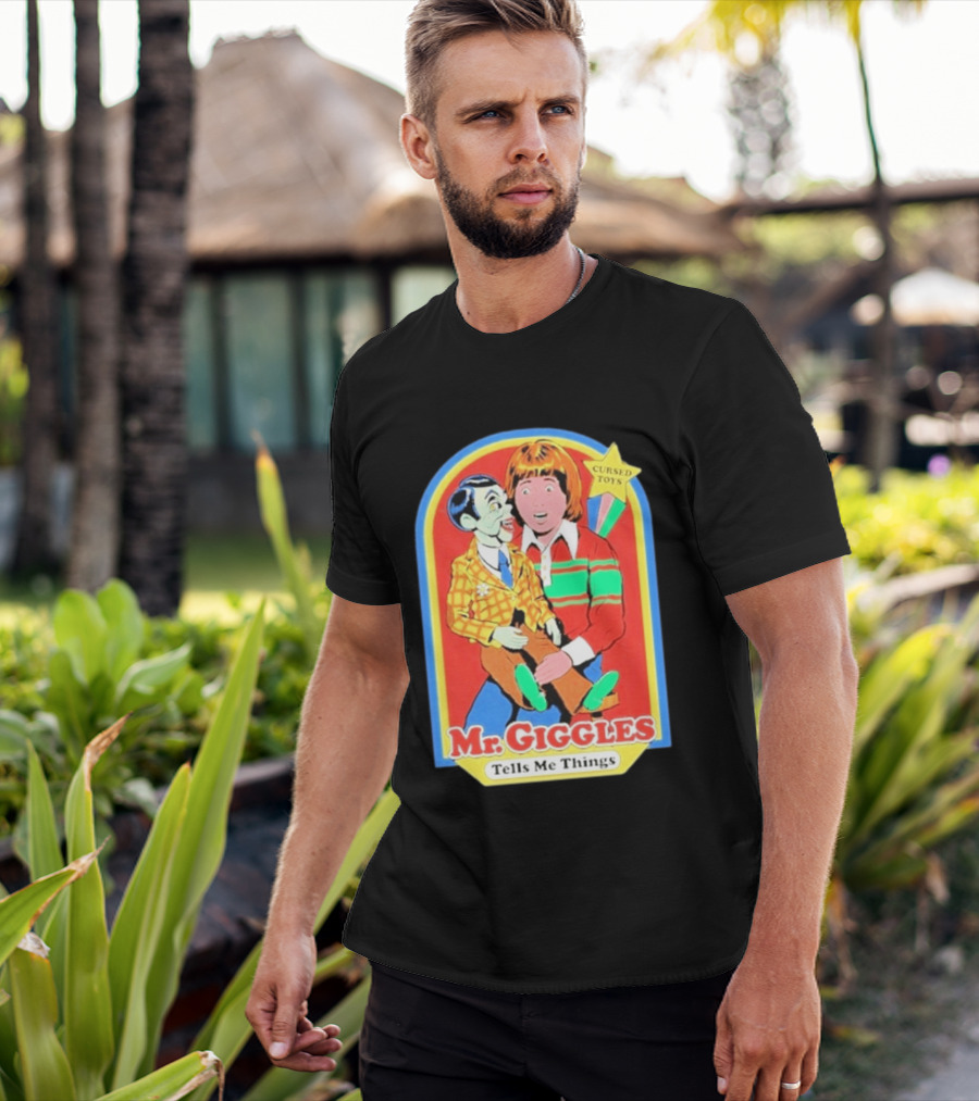 Mr Giggles Cursed Toys Tells Me Things T-Shirt