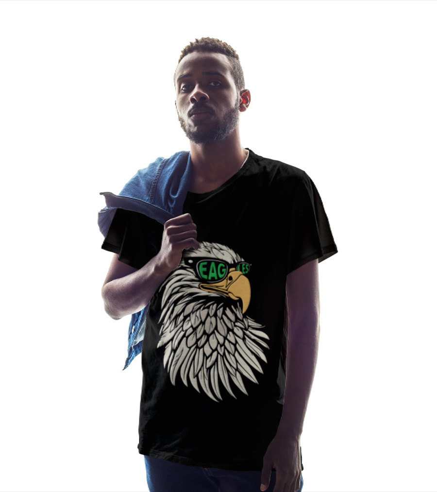 Philadelphia Eagles Bald Eagle Head With Sunglasses T-Shirt