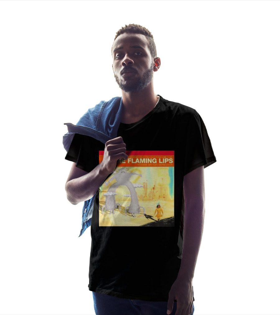 The Flaming Lips Yoshimi Battles Depression Mystery Creature And Girl In Fantasy World T-Shirt
