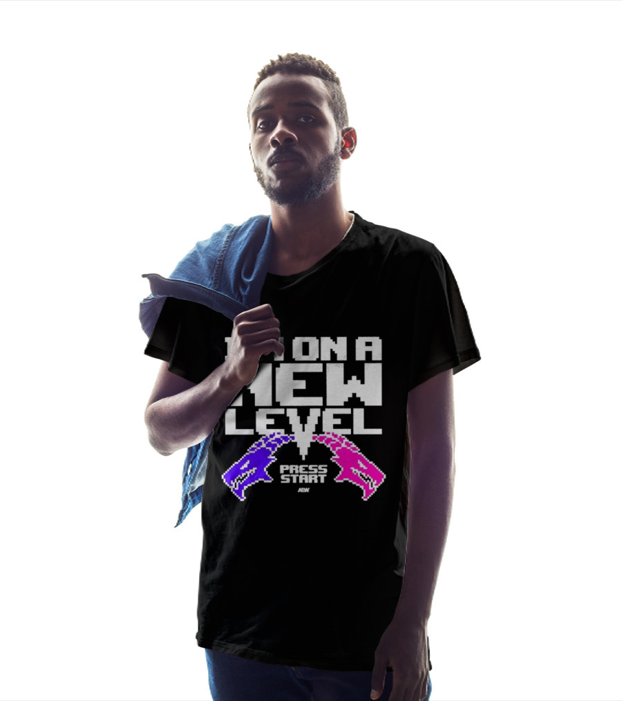 AEW I’m On A New Level Press Start Wrestling T-Shirt
