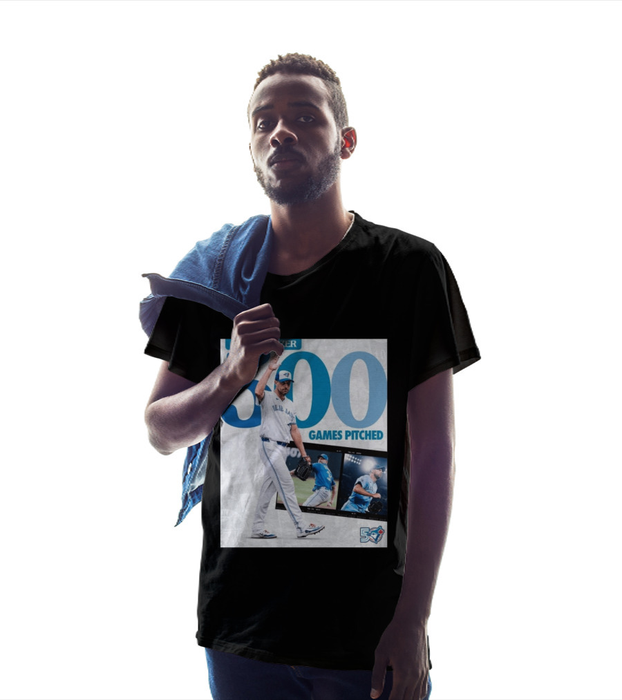 Max Scherzer 500 Games Pitched Blue Jays 50 T-Shirt