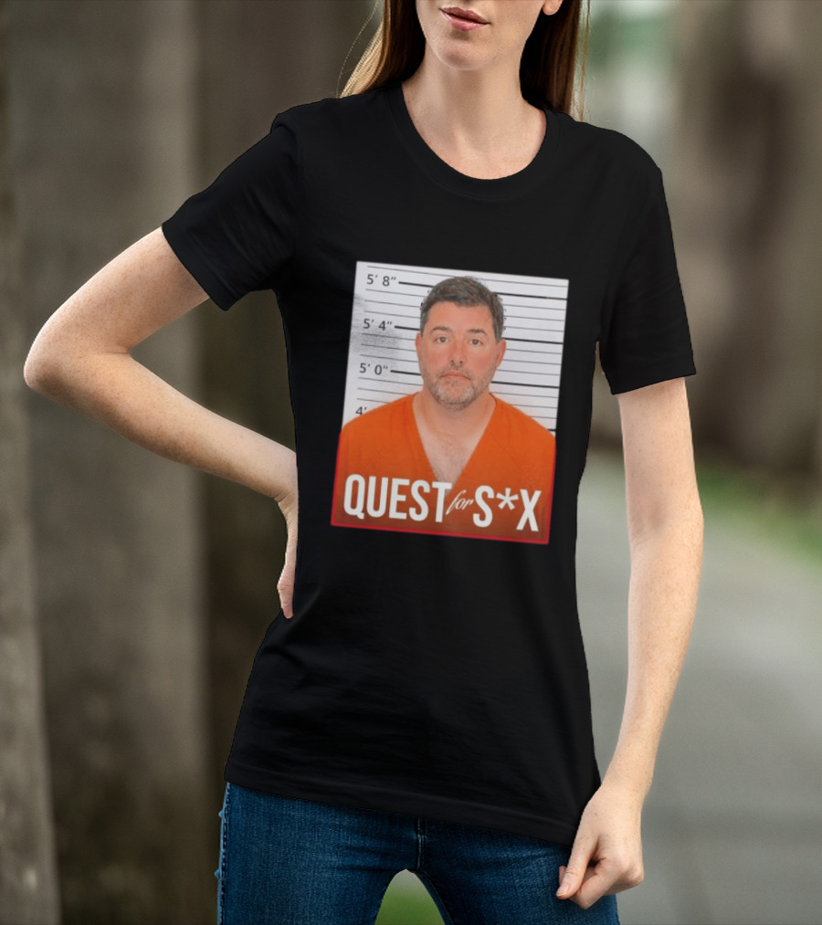 Quest For SX Shot Funny Prison Lineup T-Shirt