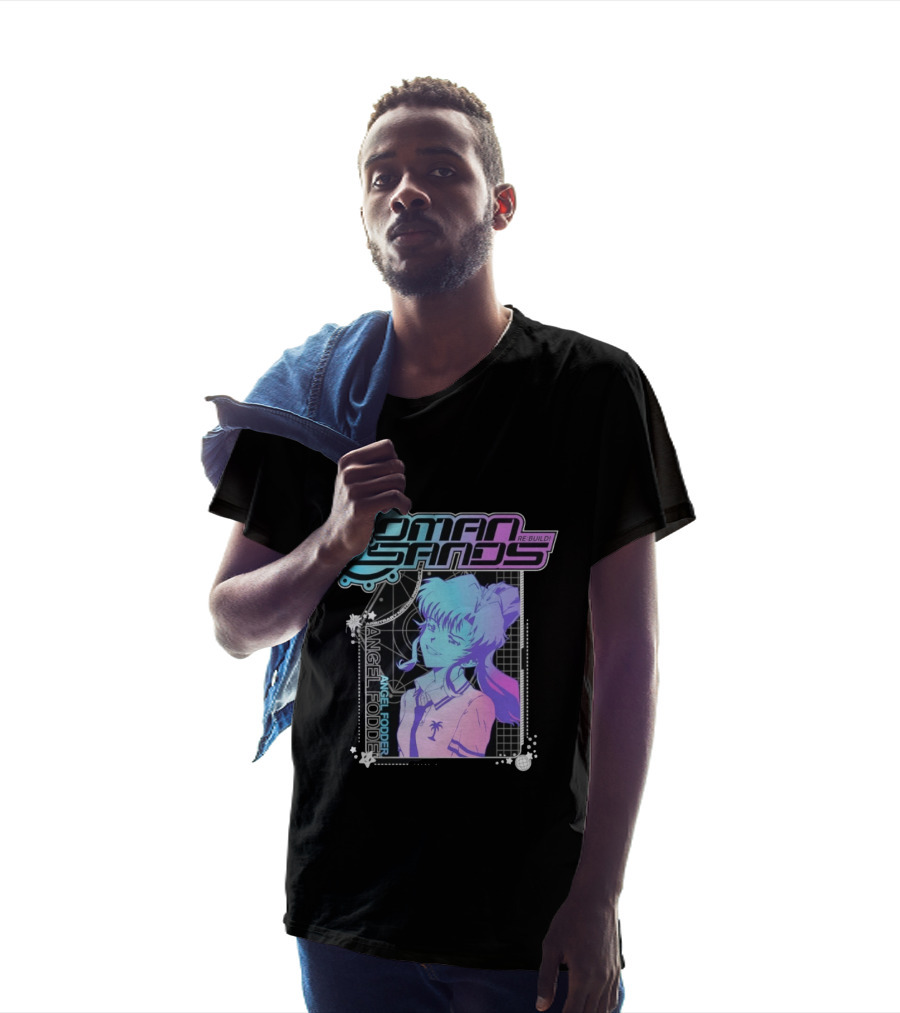 Roman Sands Re Build Angel Fodder Retro Anime Aesthetic T-Shirt