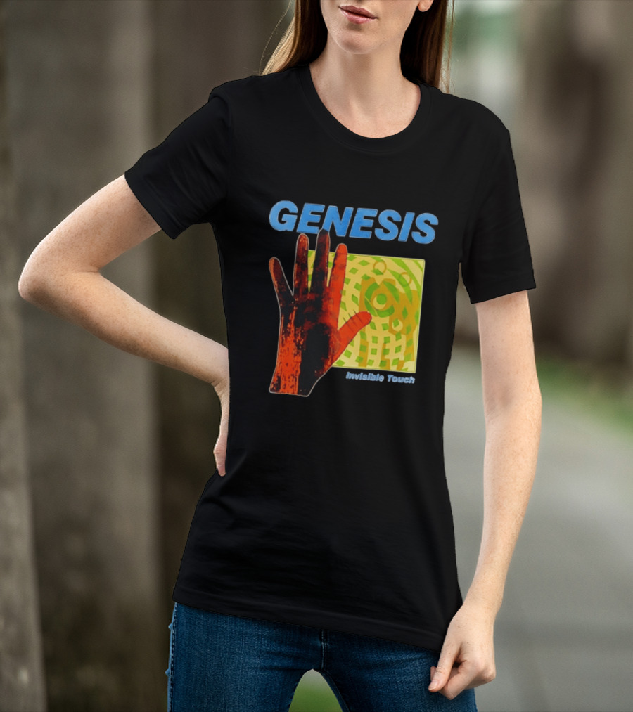 Genesis Invisible Touch Band Progressive Rock Album Cover Hand T-Shirt