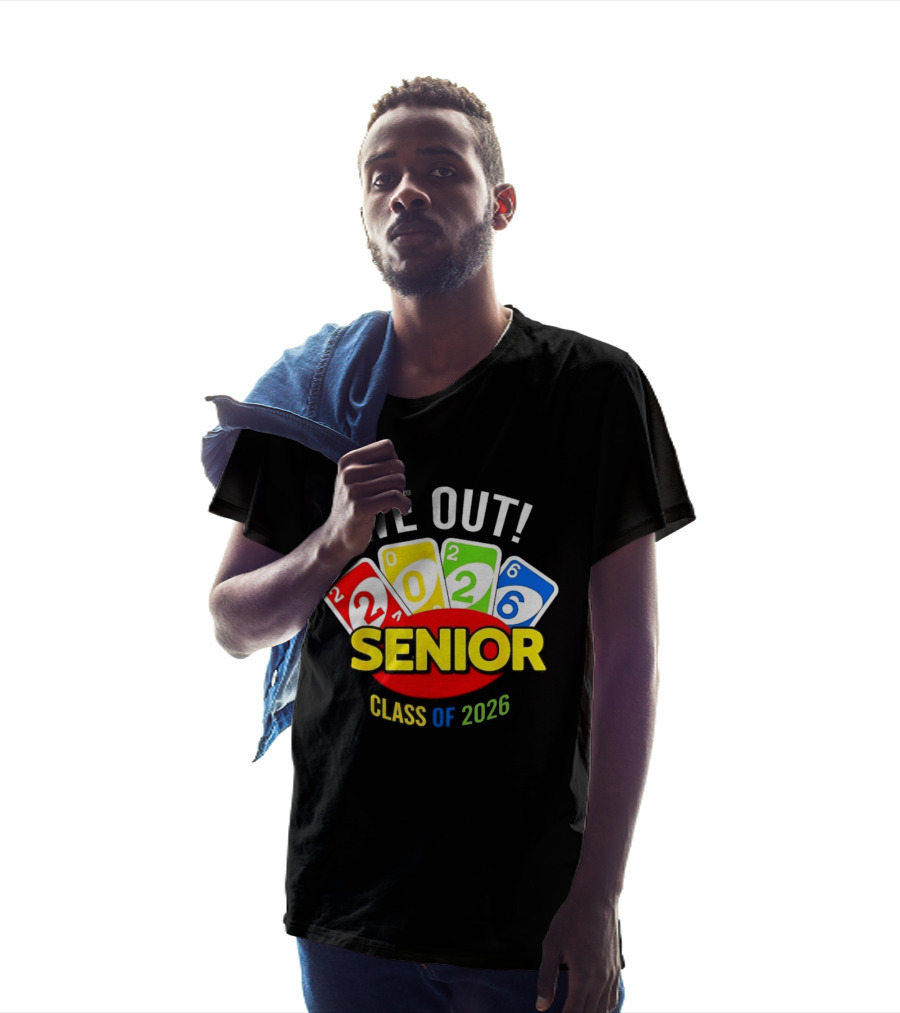 We Out Senior Class Of 2026 Card Game Inspired Senior Year Graduation T-Shirt