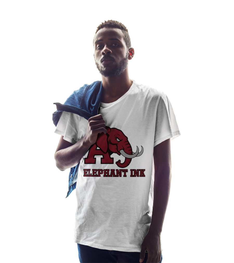 Alabama Crimson Tide Elephant Ink College Football T-Shirt