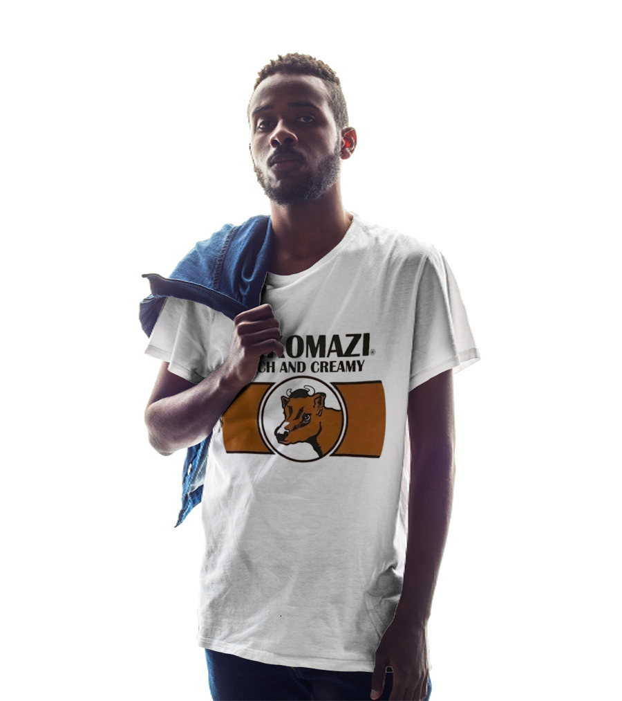 INKOMAZI Rich And Creamy Cow Dairy Iconic Branding T-Shirt
