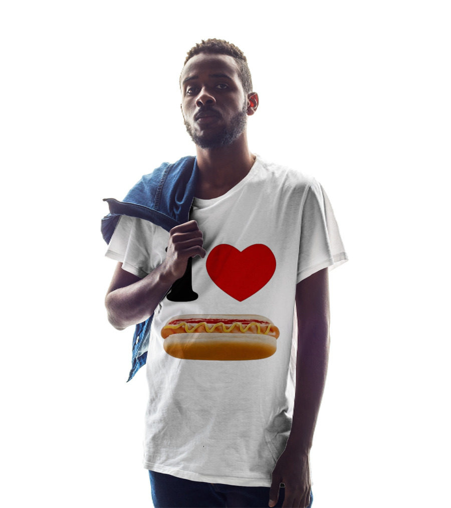 I Love Hot Dogs Summer Grilling Food T-Shirt
