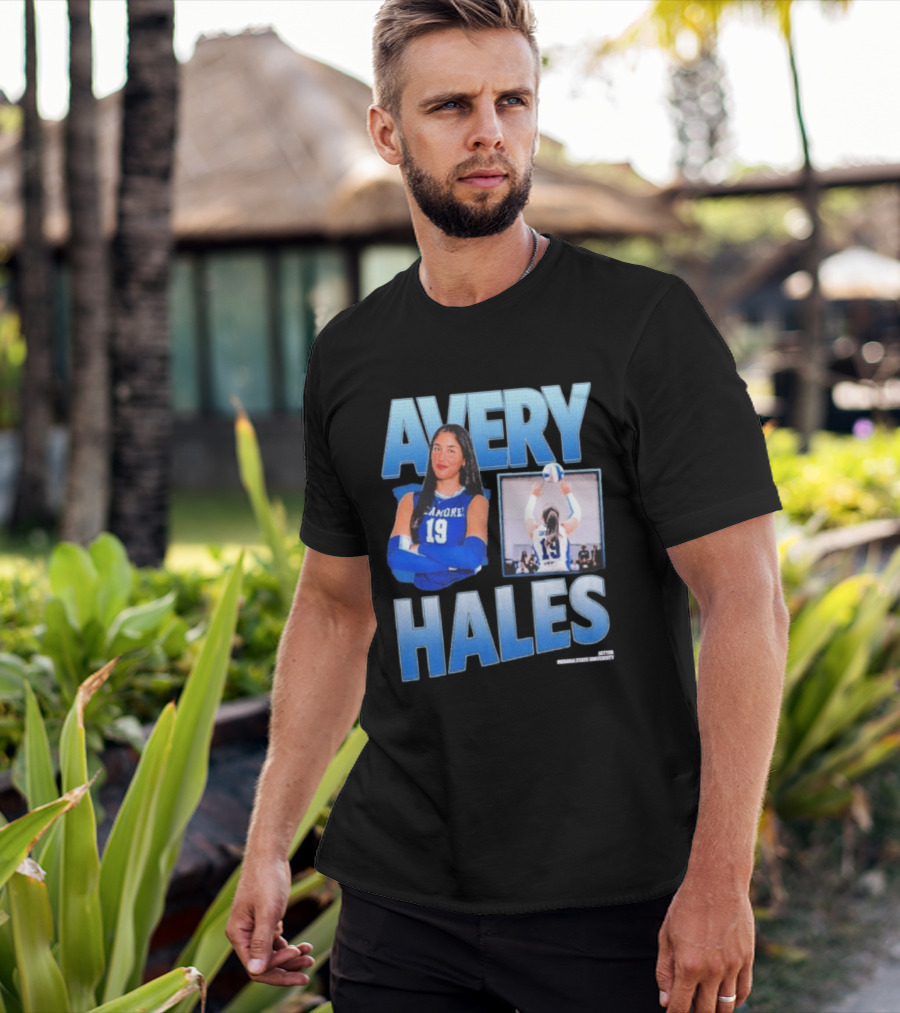 Avery Hales Indiana State Sycamores Volleyball No 19 Setter T-Shirt