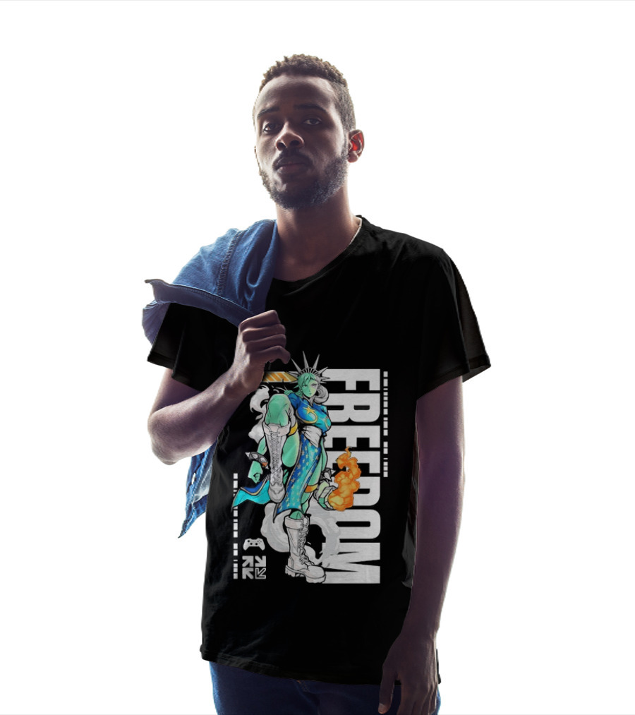 Liber Ti Chun Li Freedom Statue Of Liberty T-Shirt