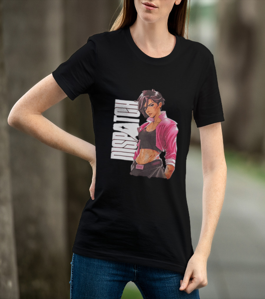 Dispatch Anime Girl Urban Style Two Sided T-Shirt