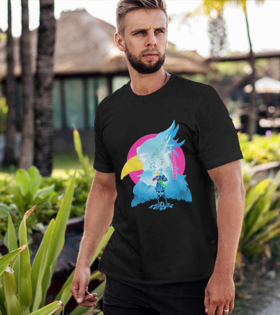 Shangri La Frontier Sunraku Eagle Art Gaming Manga Fantasy T-Shirt