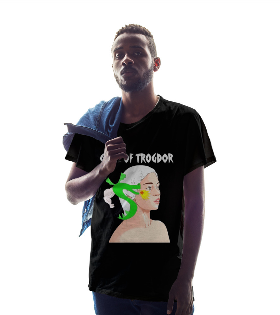 Game Of Trogdor Dragon And Woman T-Shirt