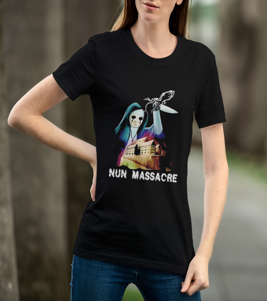 Nun Massacre Horror Game Puppet Combo Slasher T-Shirt