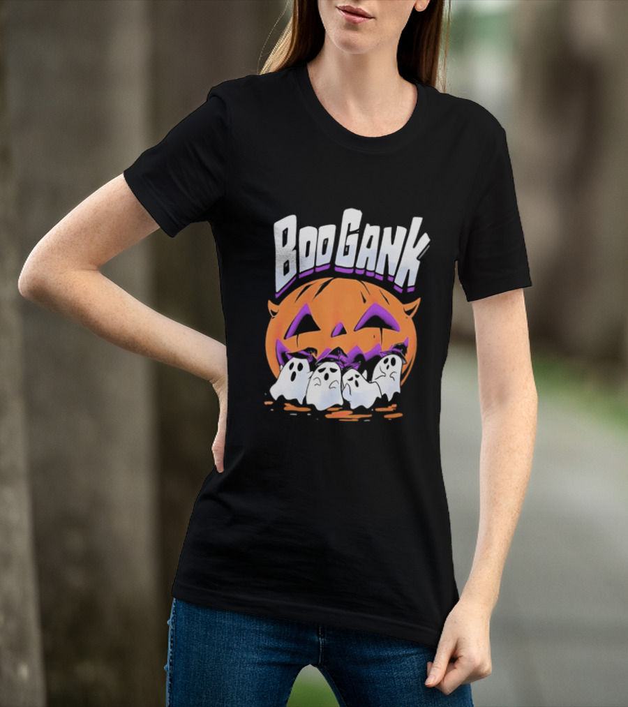 Boo Gank Halloween Pumpkin Ghosts Spooky T-Shirt