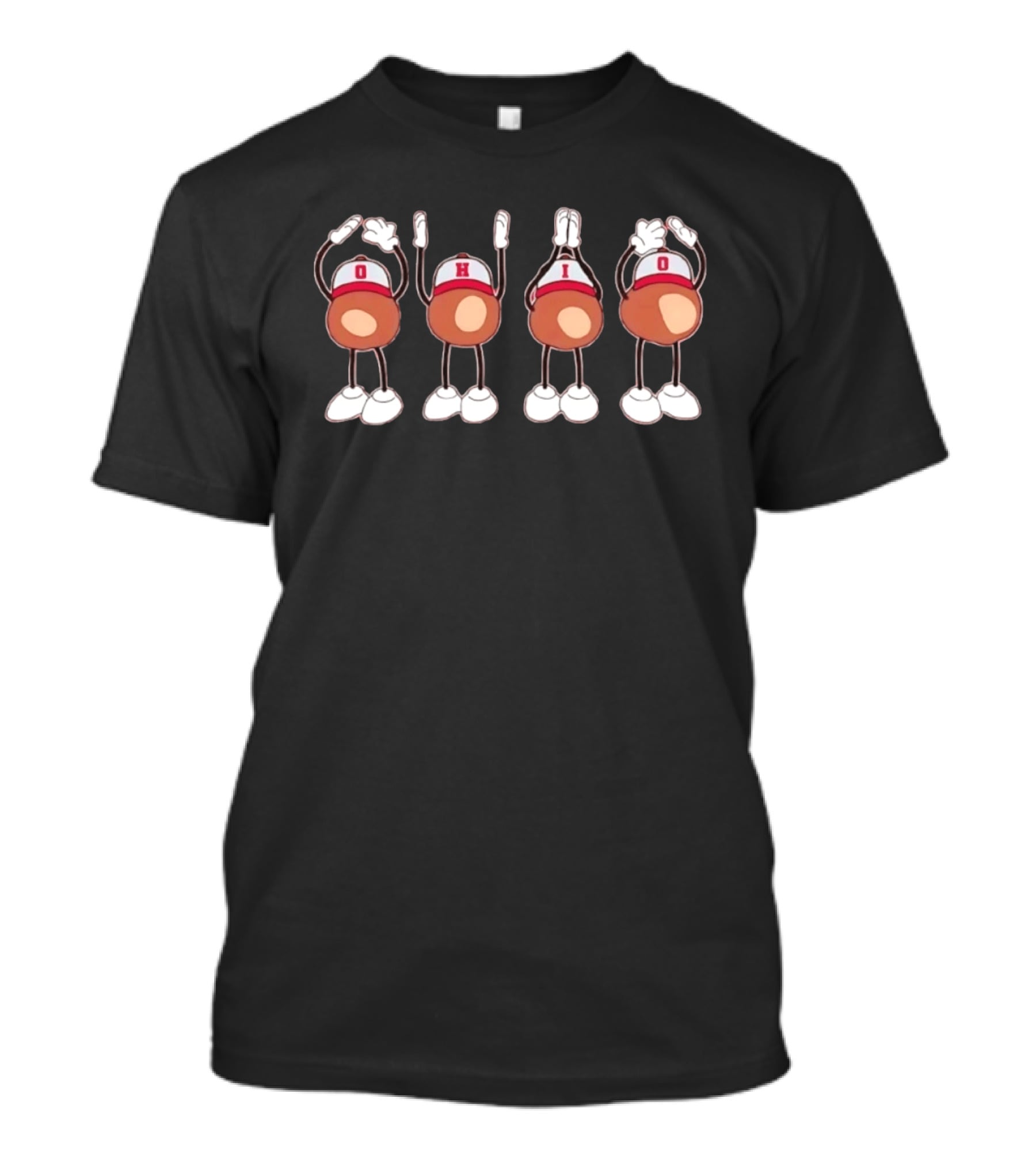 Ohio State Buckeyes O H I O Cheer Mascots T-Shirt