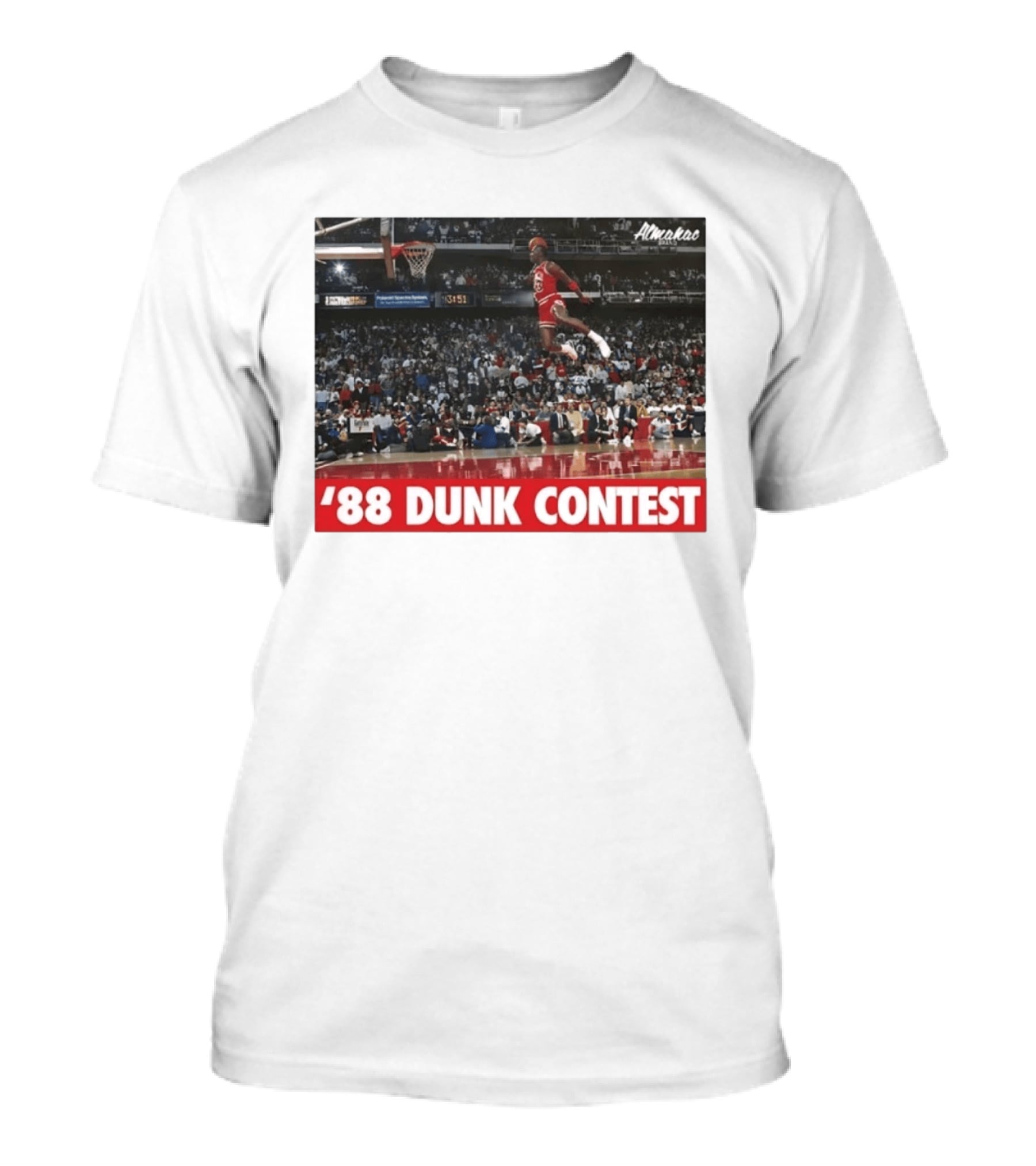 Michael Jordan 1988 Dunk Contest Chicago Bulls Almako Basketball NBA Legend T-Shirt