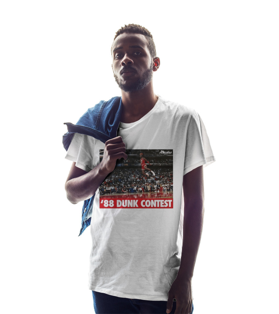 Michael Jordan 1988 Dunk Contest Chicago Bulls Almako Basketball NBA Legend T-Shirt