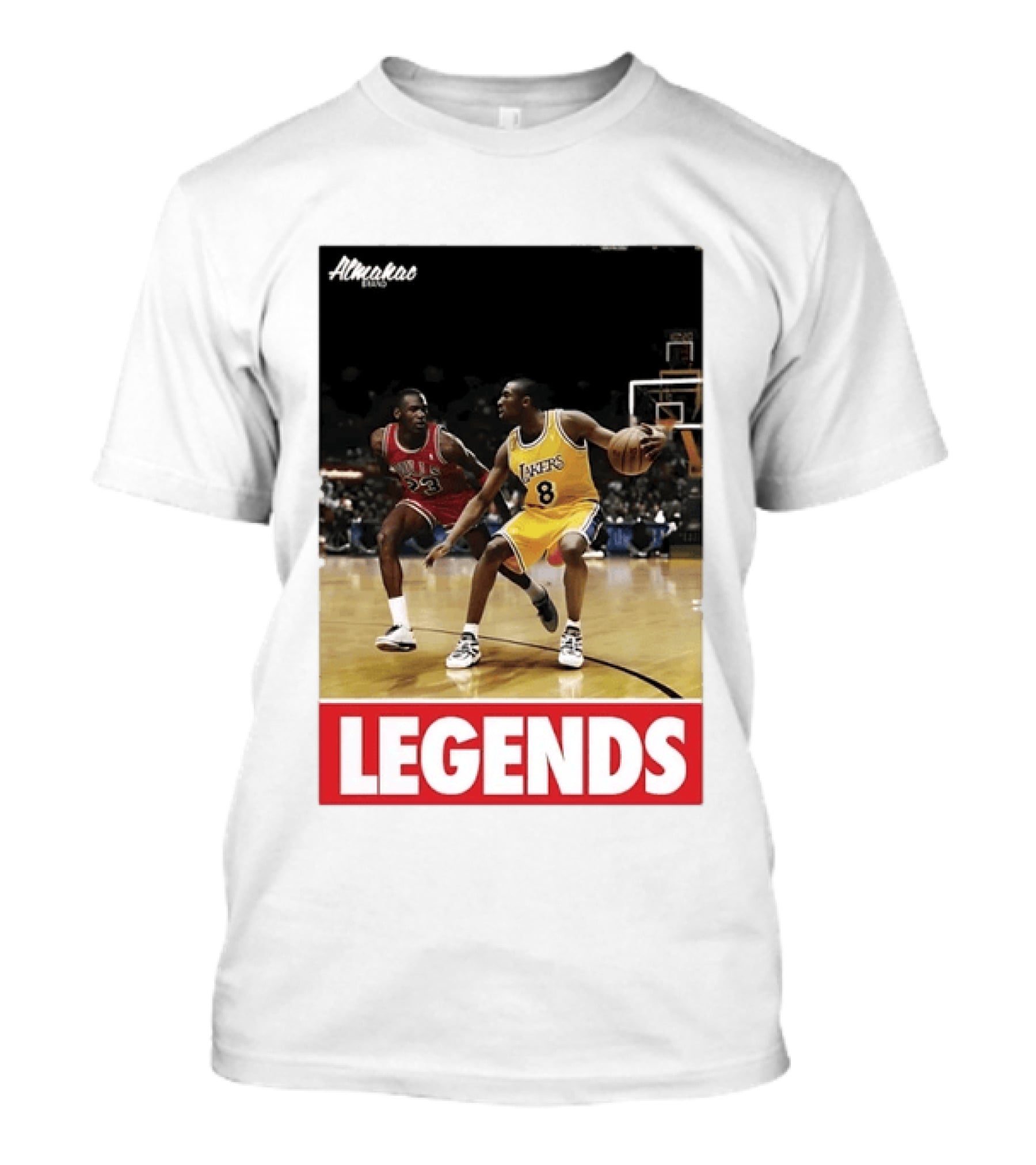 Michael Jordan Vs Kobe Bryant Legends Chicago Bulls Lakers T-Shirt