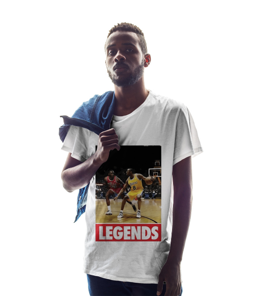 Michael Jordan Vs Kobe Bryant Legends Chicago Bulls Lakers T-Shirt