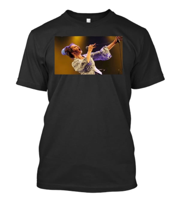 Catherine Ringer Iconic French Pop Performance Dynamic Stage Presence T-Shirt