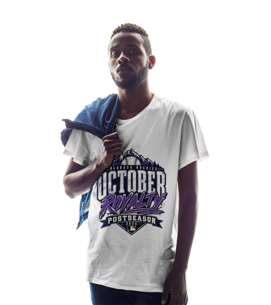 Colorado Rockies October Royalty Postseason Baseball 2026 T-Shirt