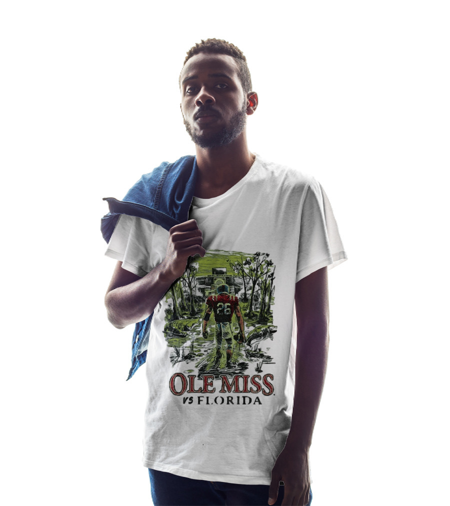 Ole Miss Vs Florida 2026 Game Day Football Player T-Shirt