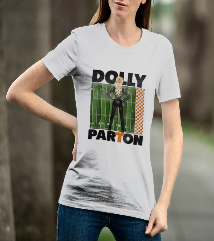 Dolly Parton Tennessee Volunteers Football Field T-Shirt