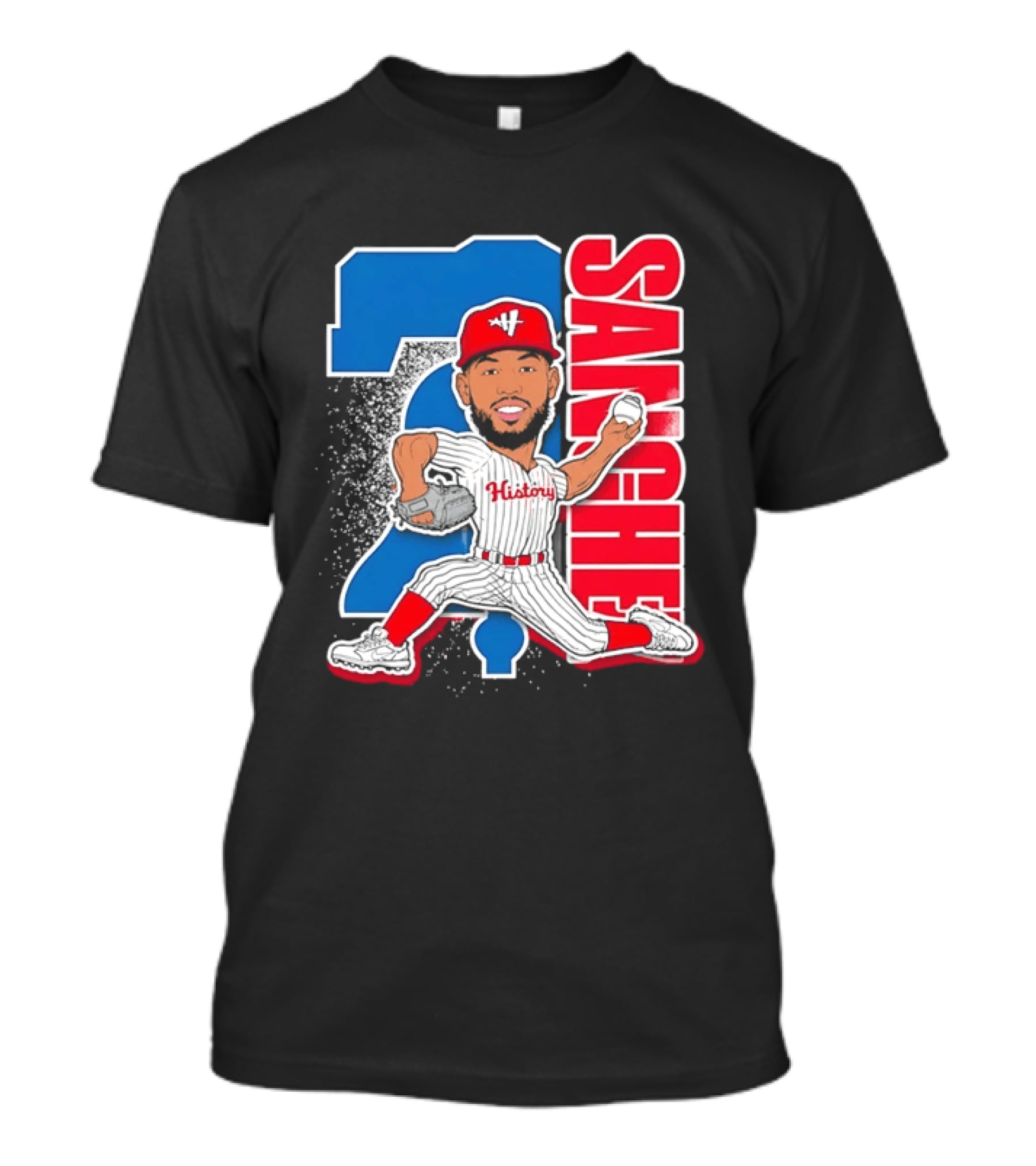 Sixto Sanchez 21 History Philadelphia Phillies Pitcher T-Shirt