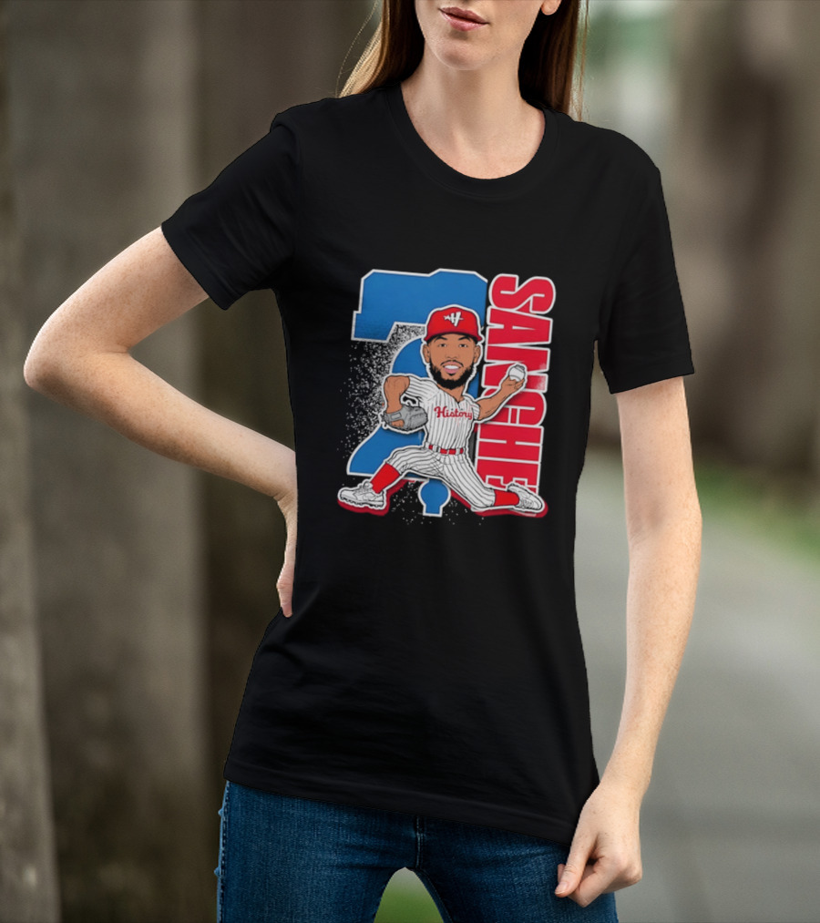 Sixto Sanchez 21 History Philadelphia Phillies Pitcher T-Shirt