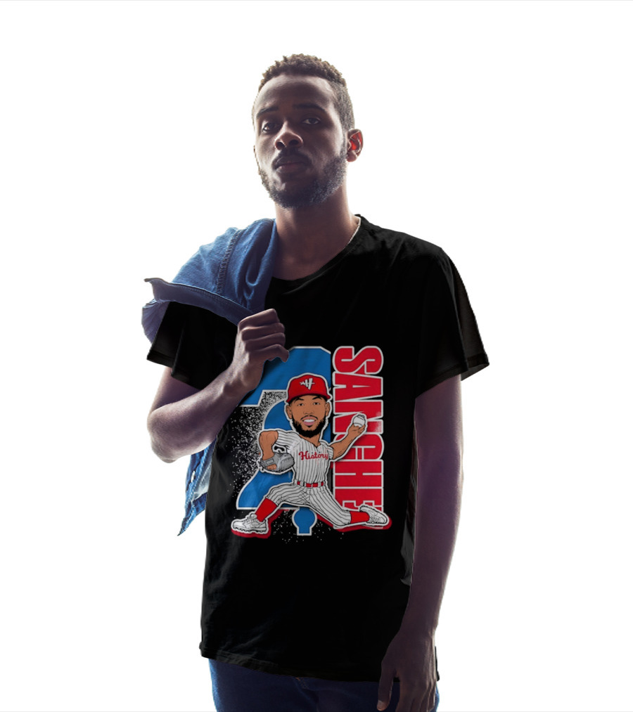 Sixto Sanchez 21 History Philadelphia Phillies Pitcher T-Shirt