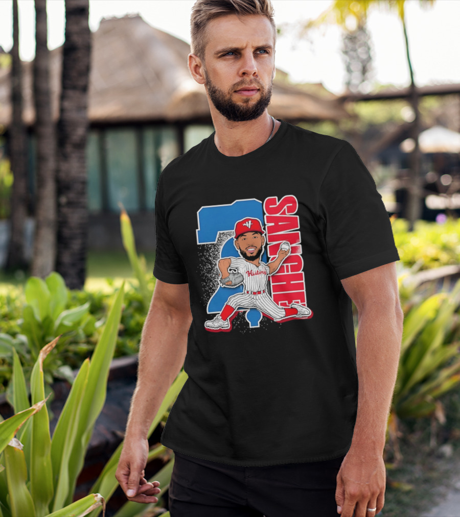 Sixto Sanchez 21 History Philadelphia Phillies Pitcher T-Shirt