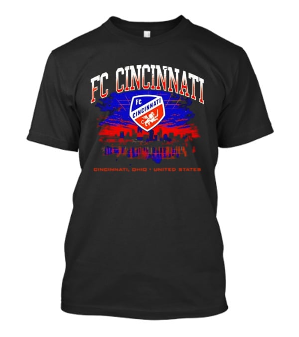 FC Cincinnati Skyline Cincinnati Ohio United States T-Shirt