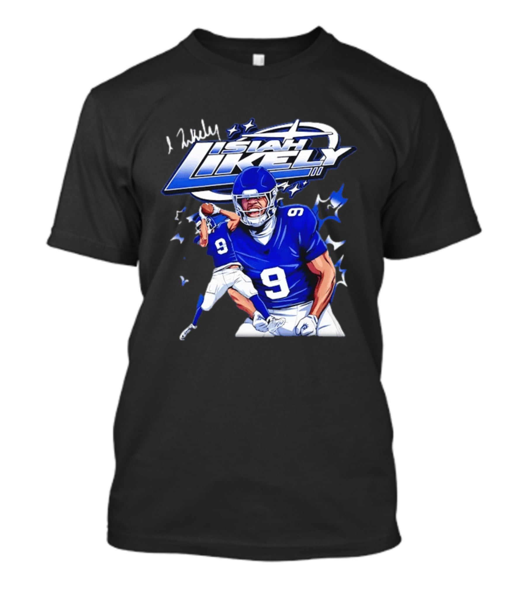 Isiah Likely Baltimore Ravens Number 9 Football T-Shirt