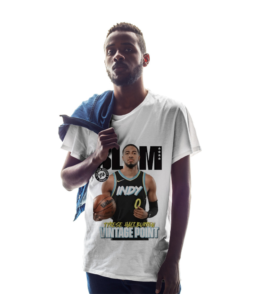 SLAM Magazine Tyrese Haliburton Indy Vintage Point T-Shirt