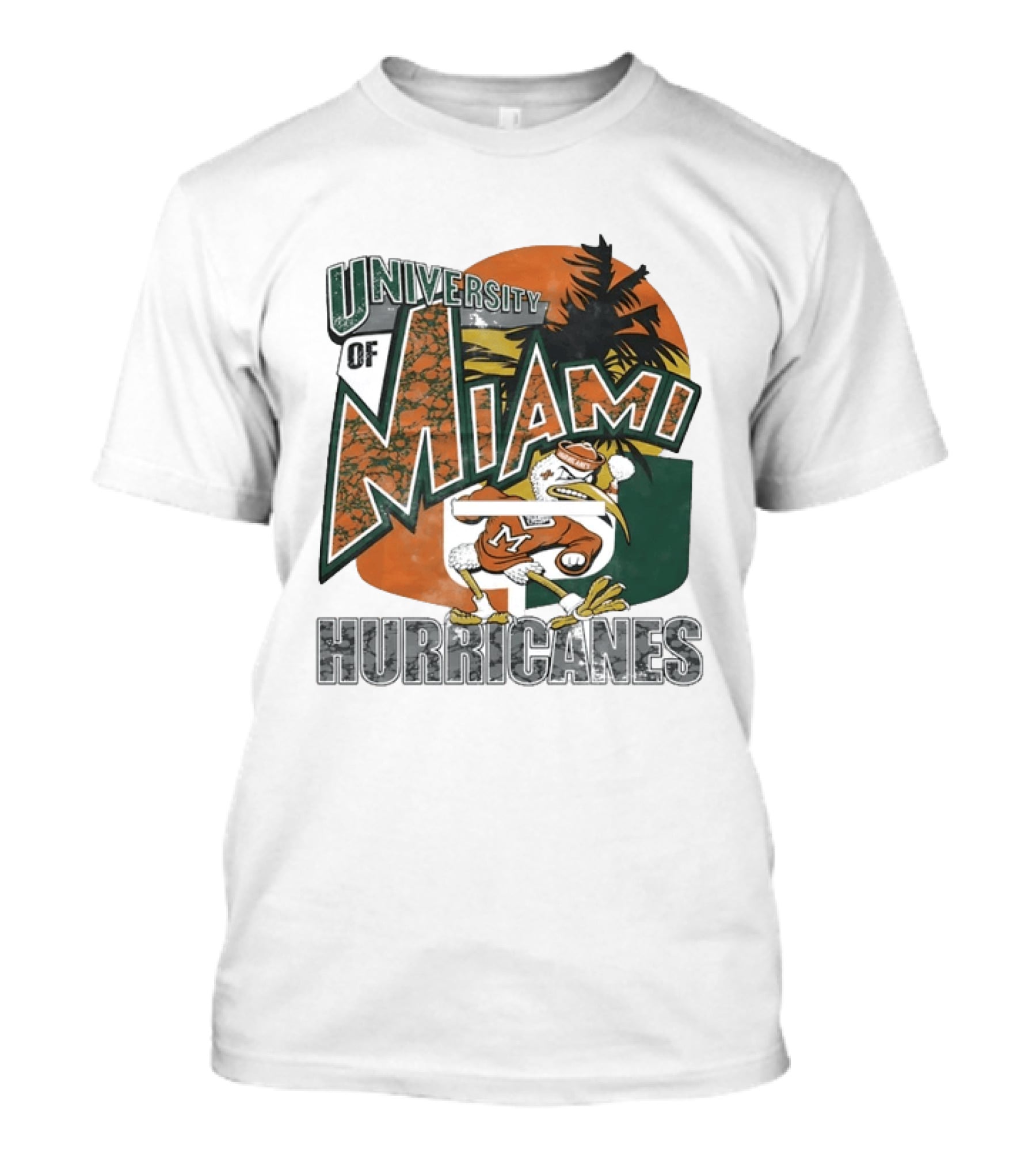 University Of Miami Hurricanes Vintage Sebastion The Ibis T-Shirt