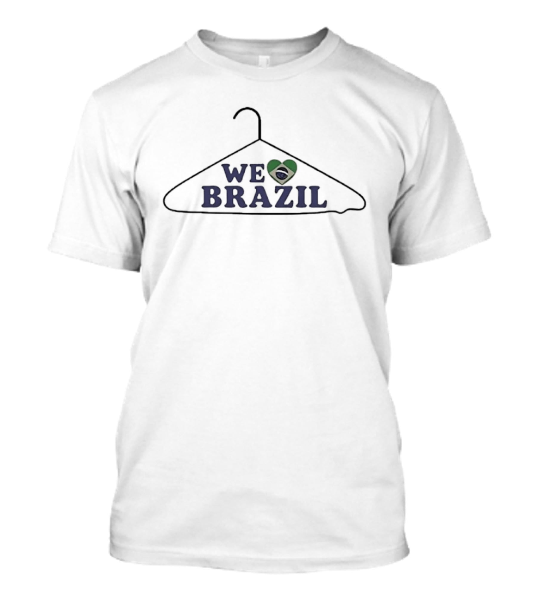 We Love Brazil Heart Flag Brazilian T-Shirt