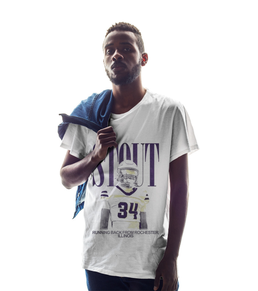 Stout 34 Running Back From Rochester Illinois T-Shirt