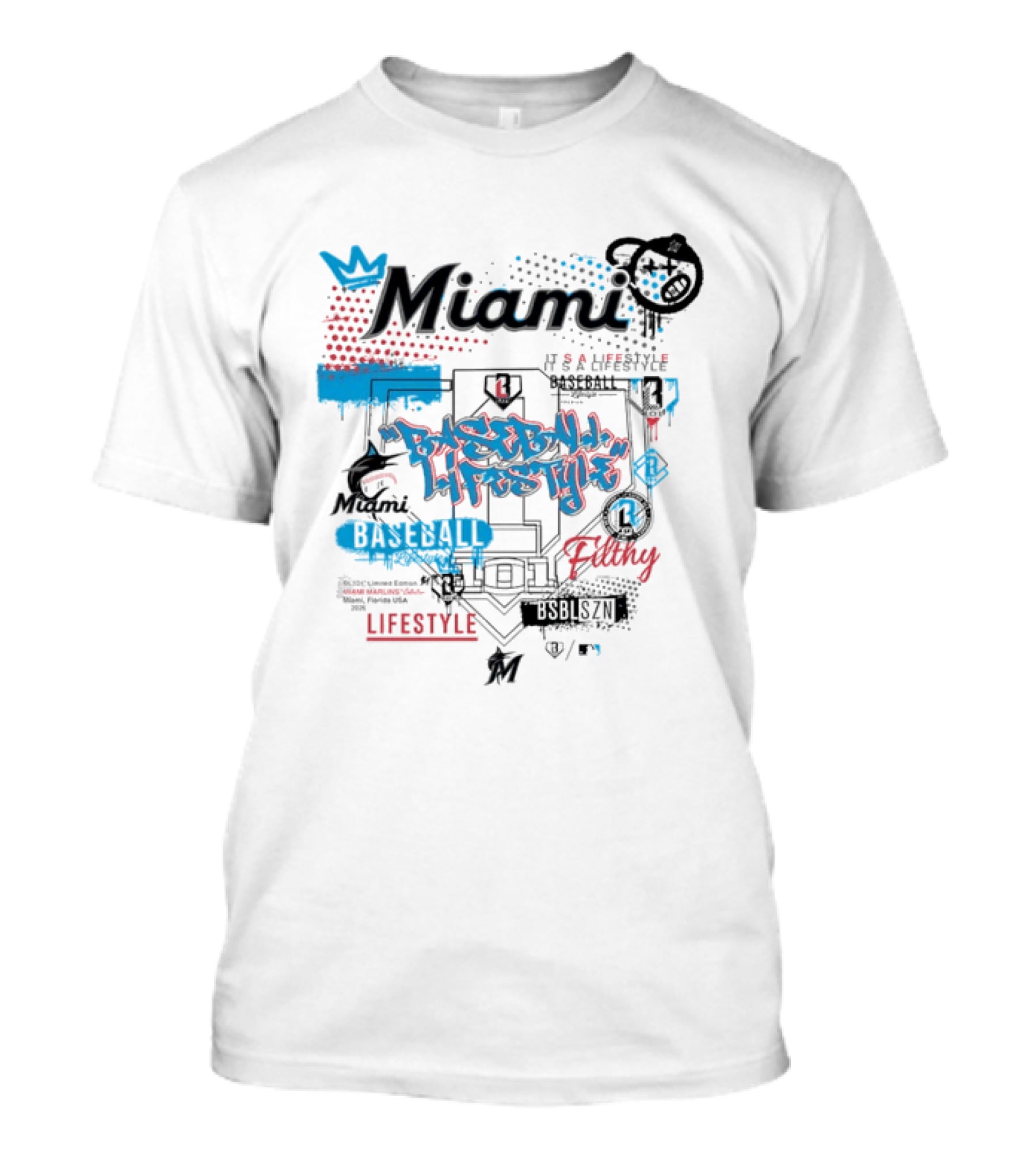 Miami Marlins Baseball Lifestyle It's A Lifestyle Vibes And Rhythm T-Shirt