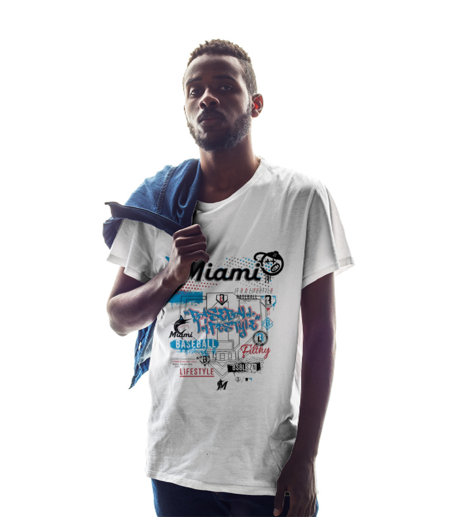 Miami Marlins Baseball Lifestyle It's A Lifestyle Vibes And Rhythm T-Shirt
