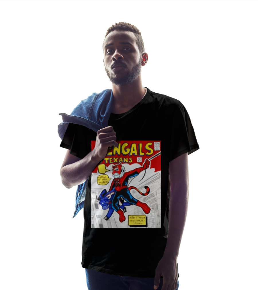 Bengals Vs Texans Week 2 Game Day NRG Stadium Houston 1PM EST Comic T-Shirt