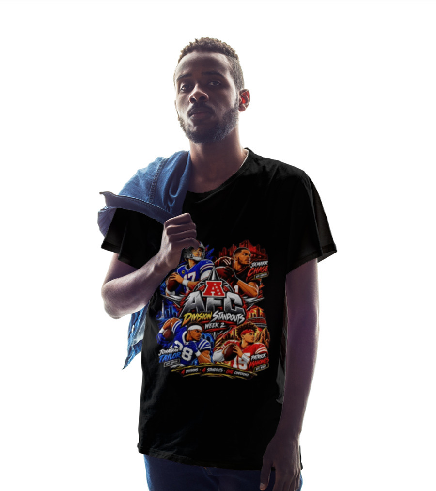 AFC Division Standouts Week 2 Josh Allen Ja'Marr Chase Jonathan Taylor Patrick Mahomes T-Shirt